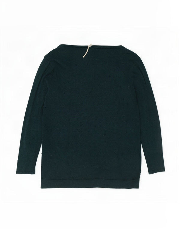 White Stuff Pulover cardigan pentru femei, cu croiala obișnuită, UK 16, mare, verde, pete