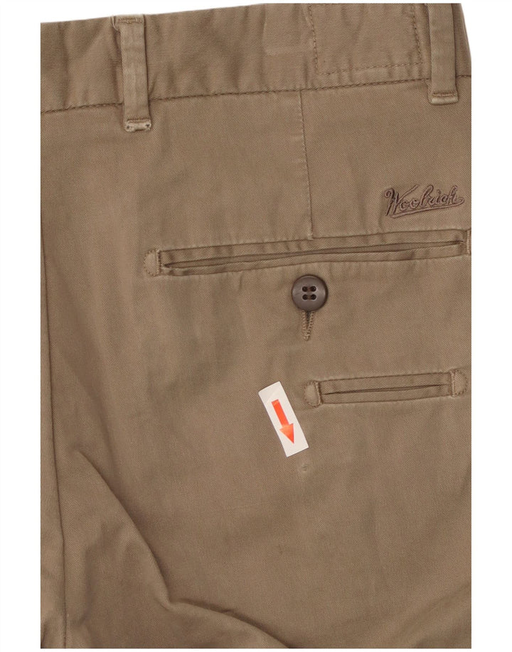 Woolrich Pantaloni chino subțiri pentru bărbați L30 L33 bumbac bej