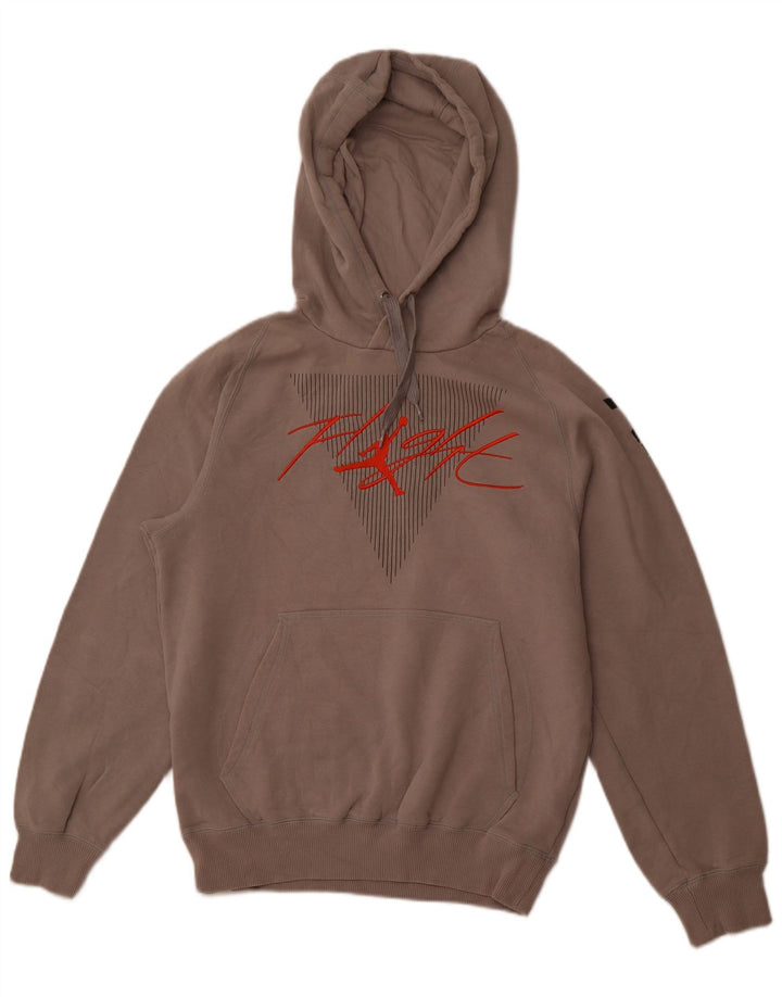 JORDAN Pulover cu glugă cu grafică pentru bărbați, bumbac, gri mic