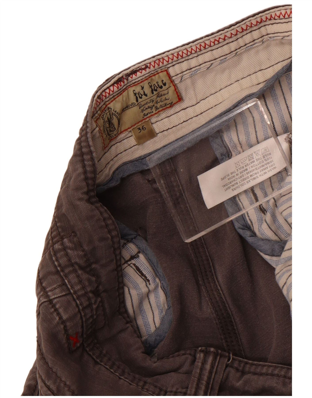 Pantaloni scurți cargo pentru bărbați Fat Face W36, bumbac gri mare