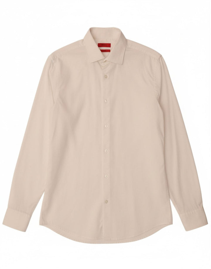 Cămașă pentru bărbați HUGO BOSS Slim Fit Mărimea 38 15 Medium Alb