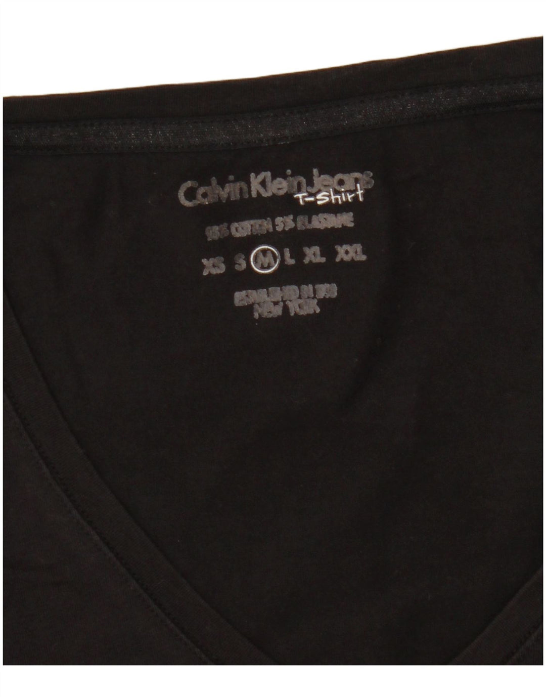 CALVIN KLEIN JEANS Tricou cu grafic pentru femei Top UK 12 Medium Black