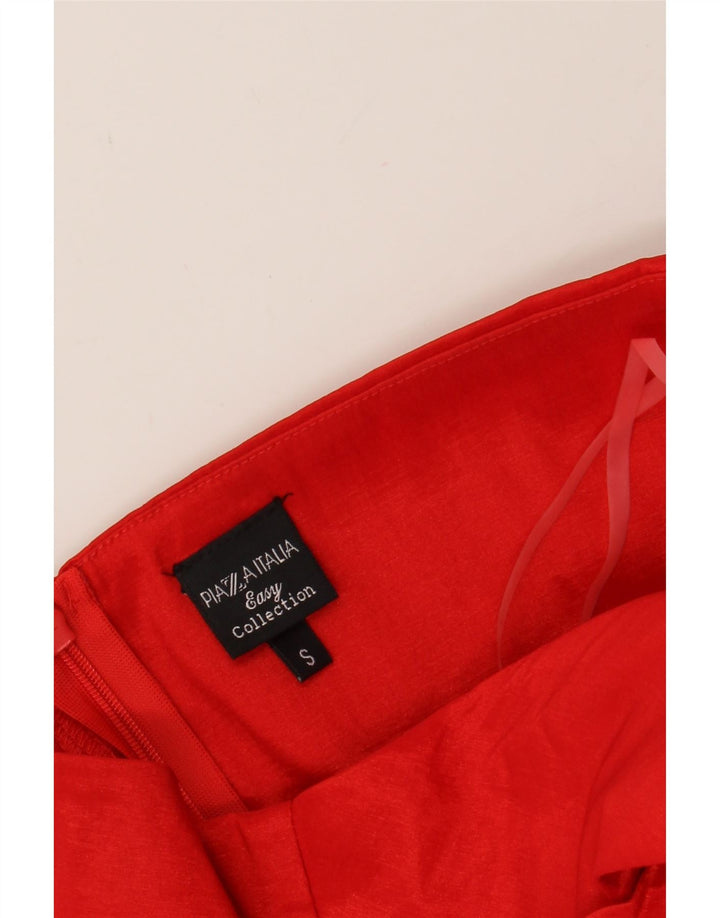 PIAZZA ITALIA Womens Strapless Dress UK 8 Small Red Vintage PIAZZA ITALIA and Second-Hand PIAZZA ITALIA from Messina Hembry 