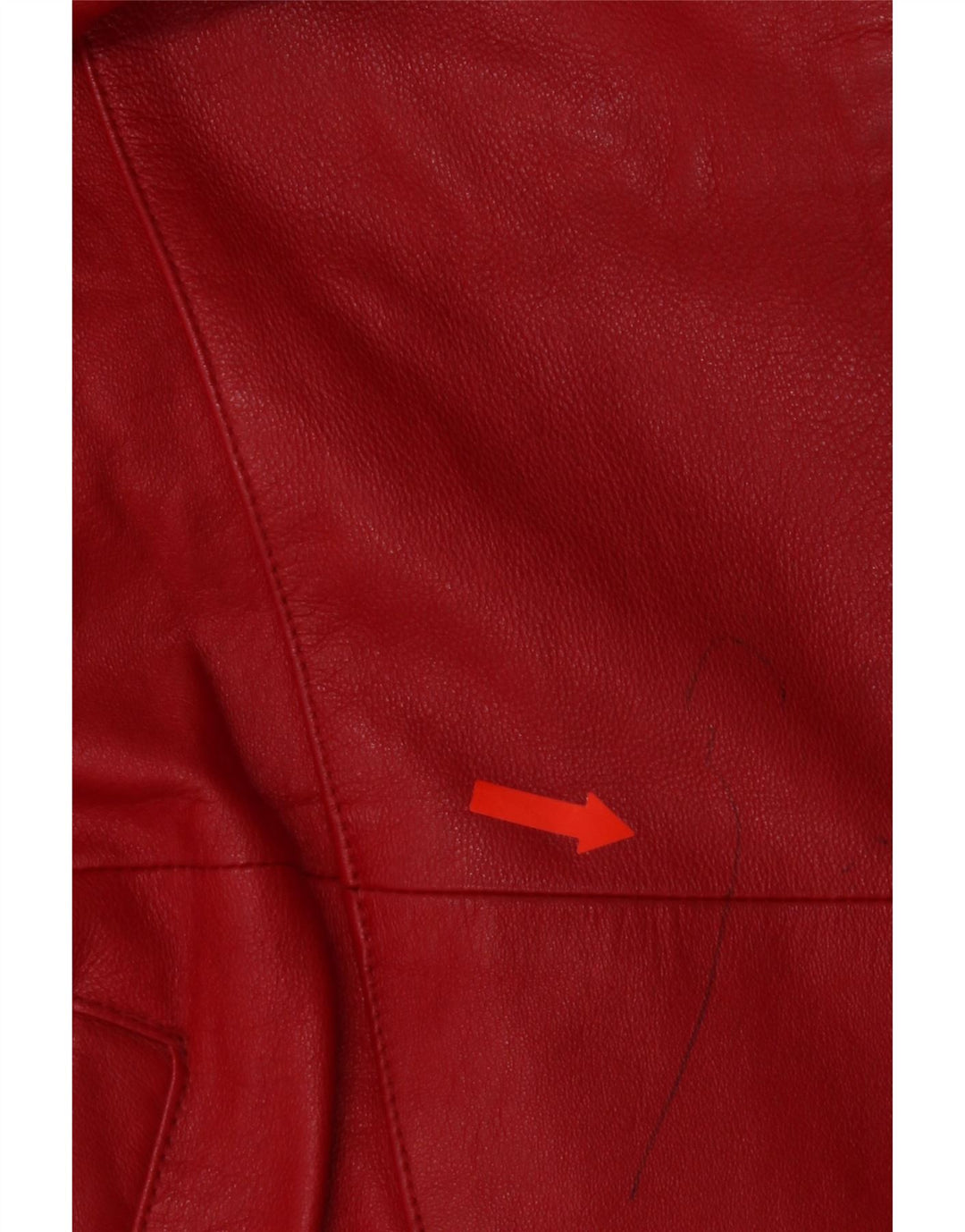 Palton din piele D'Enver pentru femei UK 18 XL, piele roșie