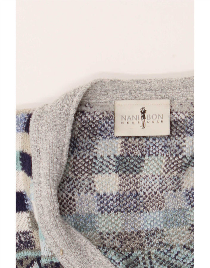 NANI BON Pulover Cardigan Bărbați IT 52 Large Multicolor Geometric