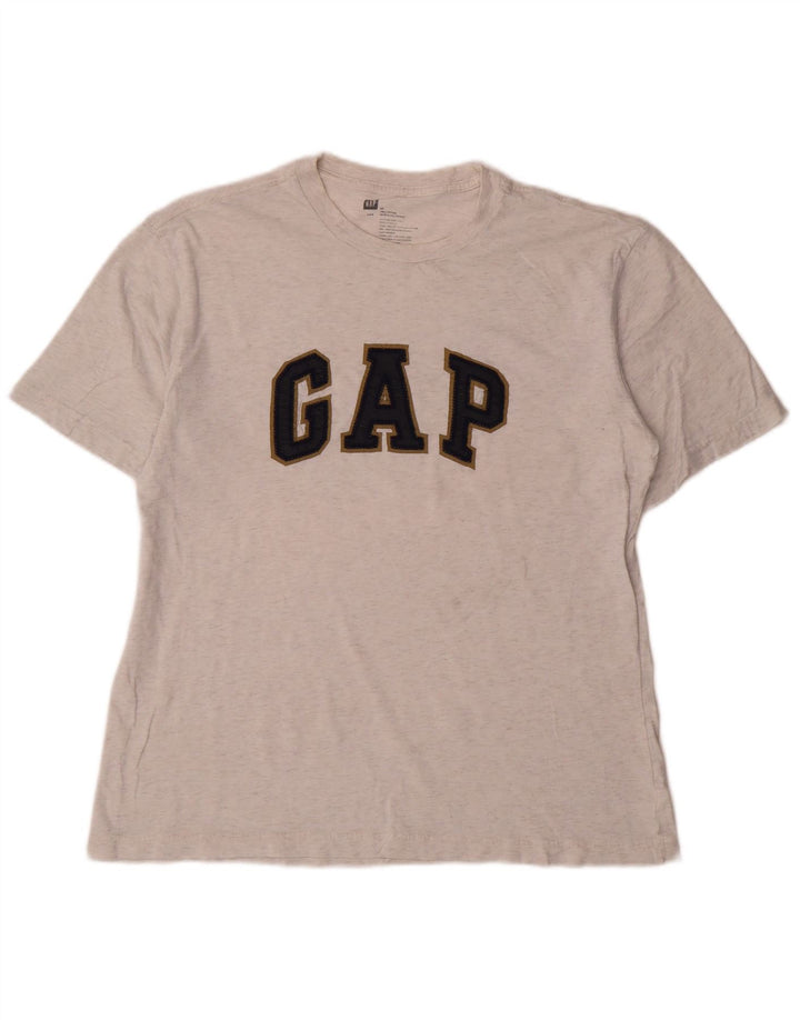 Tricou grafic pentru bărbați Gap Top Mediu Gri bumbac cu pete