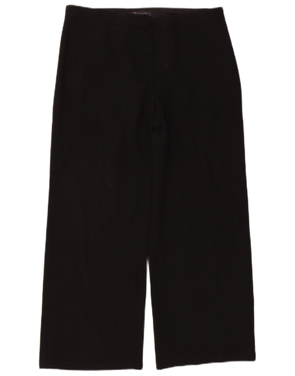 Marks & Spencer Pantaloni casual pentru femei cu picioare largi UK 16 Large W34 L27 Negru
