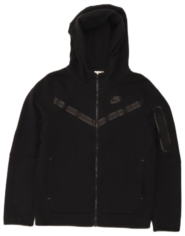 Pulover Nike pentru băieți, cu fermoar, 10-11 ani, bumbac negru mediu