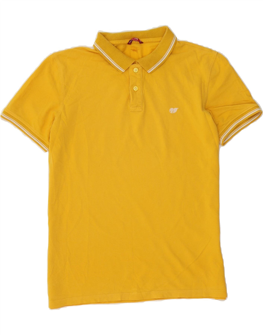 CARRERA Mens Polo Shirt Large Yellow Cotton Vintage Carrera and Second-Hand Carrera from Messina Hembry 