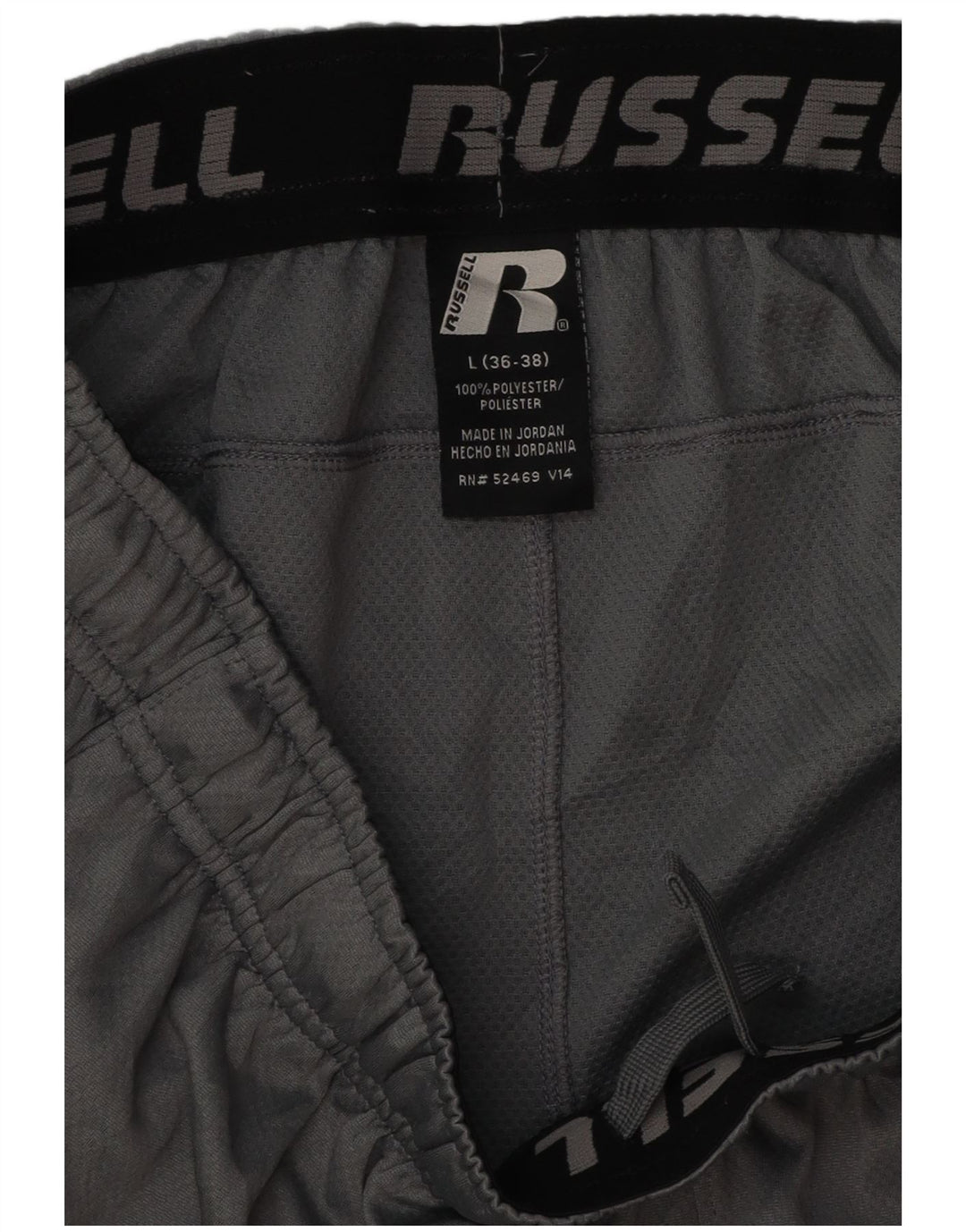 Pantaloni scurți sport Dri-Power pentru bărbați RUSSELL ATHLETIC, mari, gri, color block