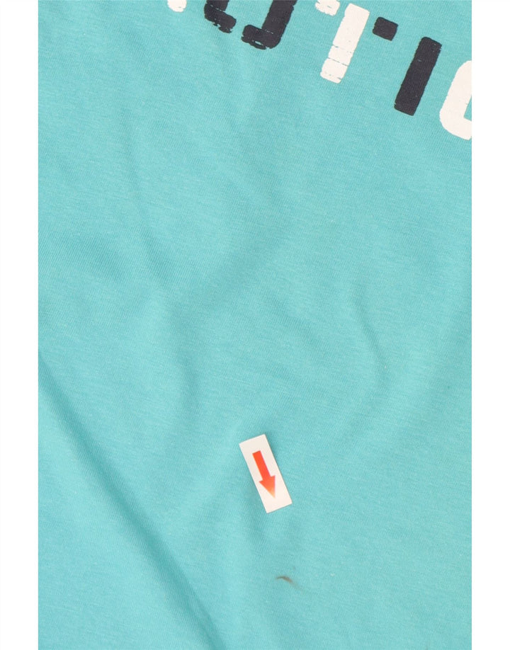 Tricou grafic pentru bărbați Nautica Top din bumbac turcoaz mediu