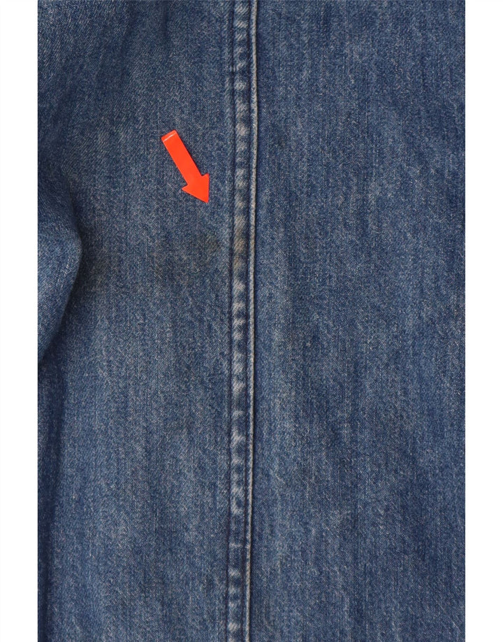 Blugi conici pentru femei VINTAGE L34 L30 Albastru