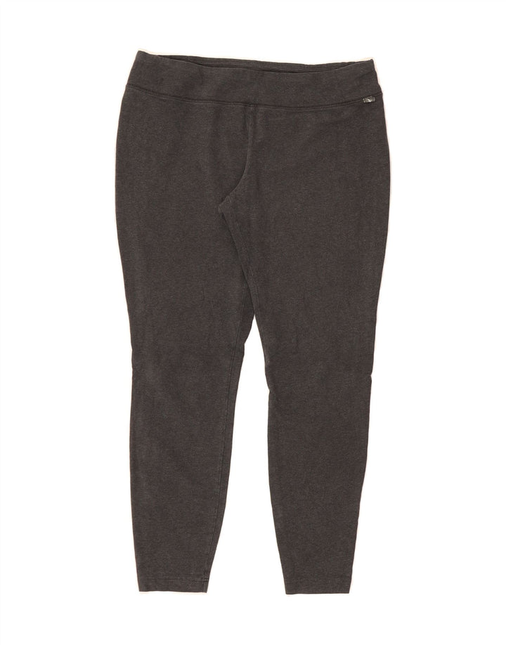 EDDIE BAUER Womens Leggings UK 14 Medium  Grey Cotton Vintage Eddie Bauer and Second-Hand Eddie Bauer from Messina Hembry 