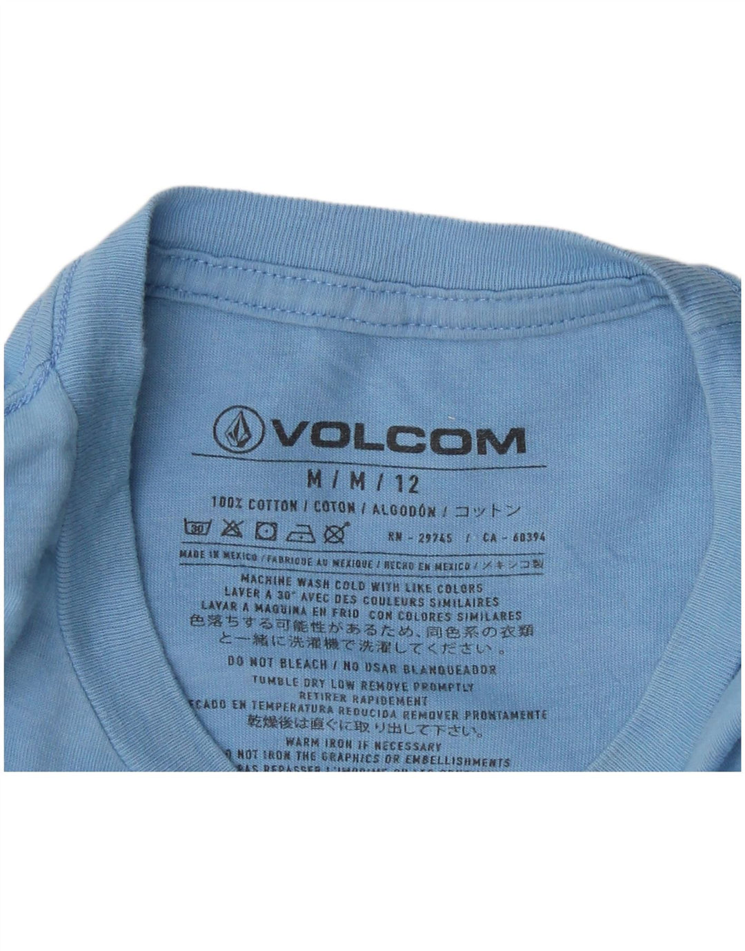 Tricou grafic Volcom pentru bărbați Top UK 14 Medium Blue Bumbac
