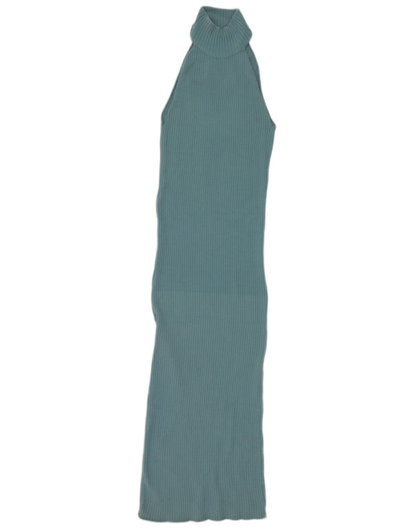 Rochie de damă Zara Maxi Halter UK 12 Medium Blue Nylon