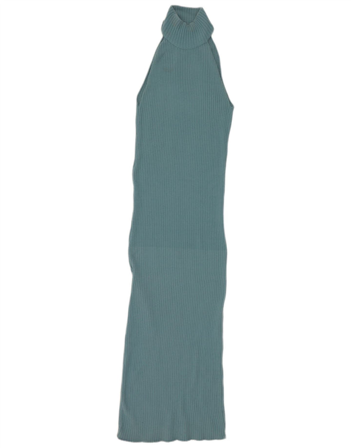 Rochie de damă Zara Maxi Halter UK 12 Medium Blue Nylon