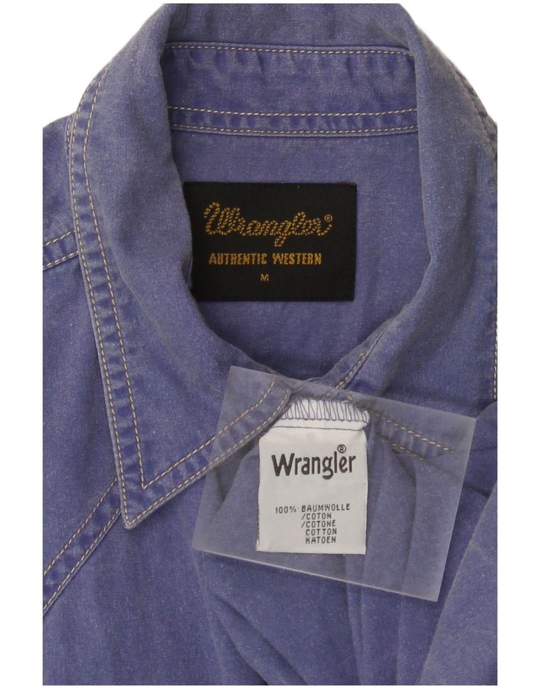 Cămașă pentru bărbați WRANGLER, bumbac albastru mediu