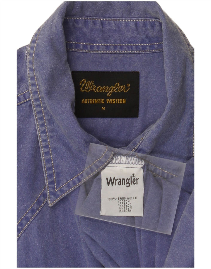 Cămașă pentru bărbați WRANGLER, bumbac albastru mediu