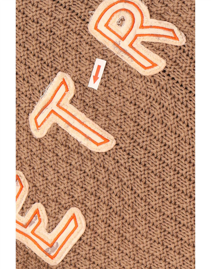 Pulover cardigan pentru femei Etro UK 14, maro mediu, bumbac color bloc