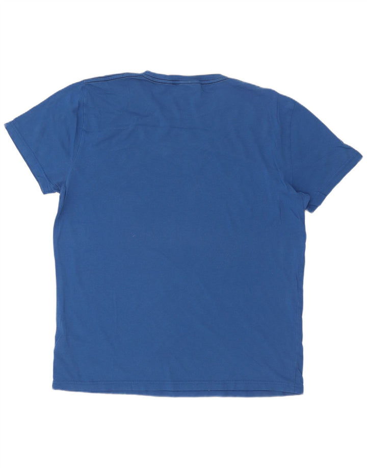 Tricou grafic Gant pentru bărbați Top mare, albastru, bumbac