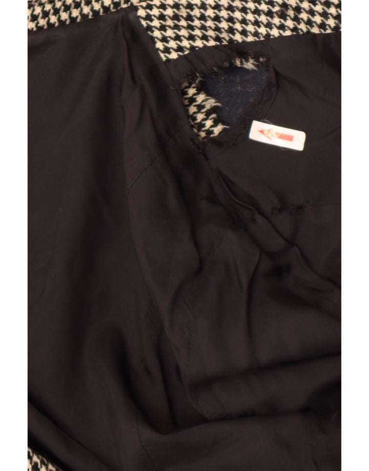 Jachetă Griffe pentru femei cu 4 nasturi, UK 10, picior de găină neagră