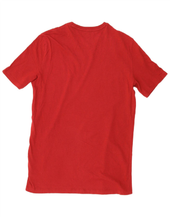 Tricou grafic Armani Exchange pentru bărbați Top din bumbac roșu mediu