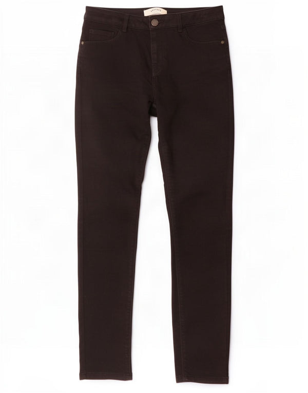 Fat Face Blugi skinny Jegging pentru femei UK 12 Medium W30 L29 Bumbac negru