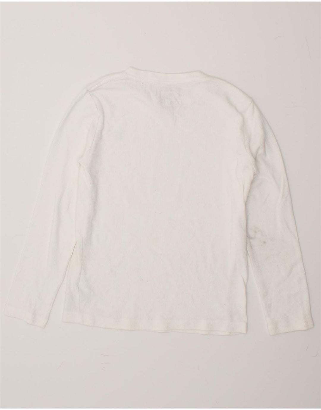HURLEY Boys Top Long Sleeve 12-13 Years Large White Cotton Vintage Hurley and Second-Hand Hurley from Messina Hembry 