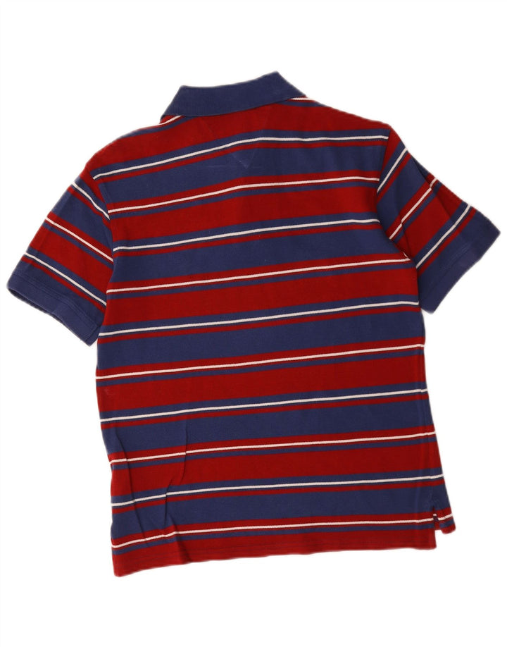 Tricou polo Tommy Hilfiger pentru bărbați, bumbac cu dungi roșii mici