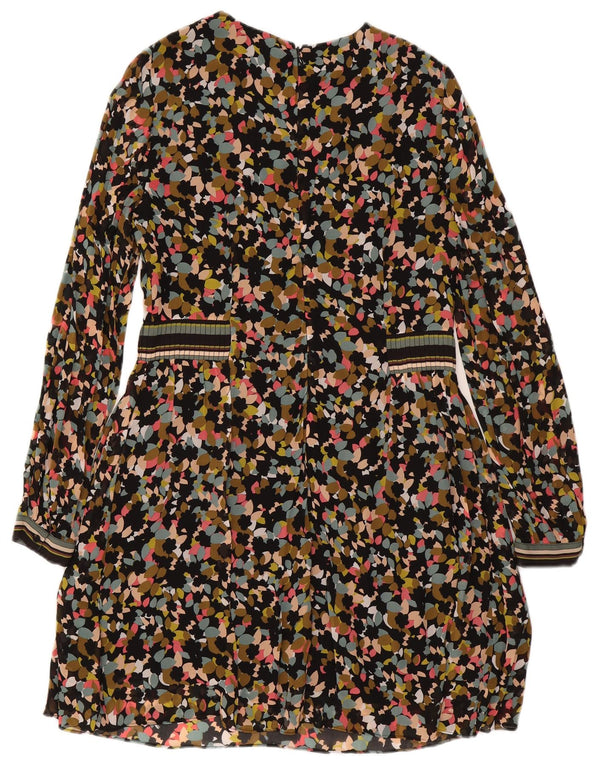 Rochie A-Line cu mânecă lungă pentru femei Reiss UK 10 Mic, multicoloră, florală
