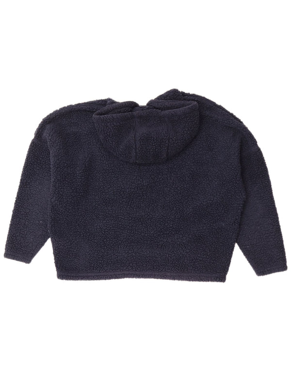 Pulover supradimensionat din fleece cu glugă pentru femei Ellesse UK 8 Mic, bleumarin