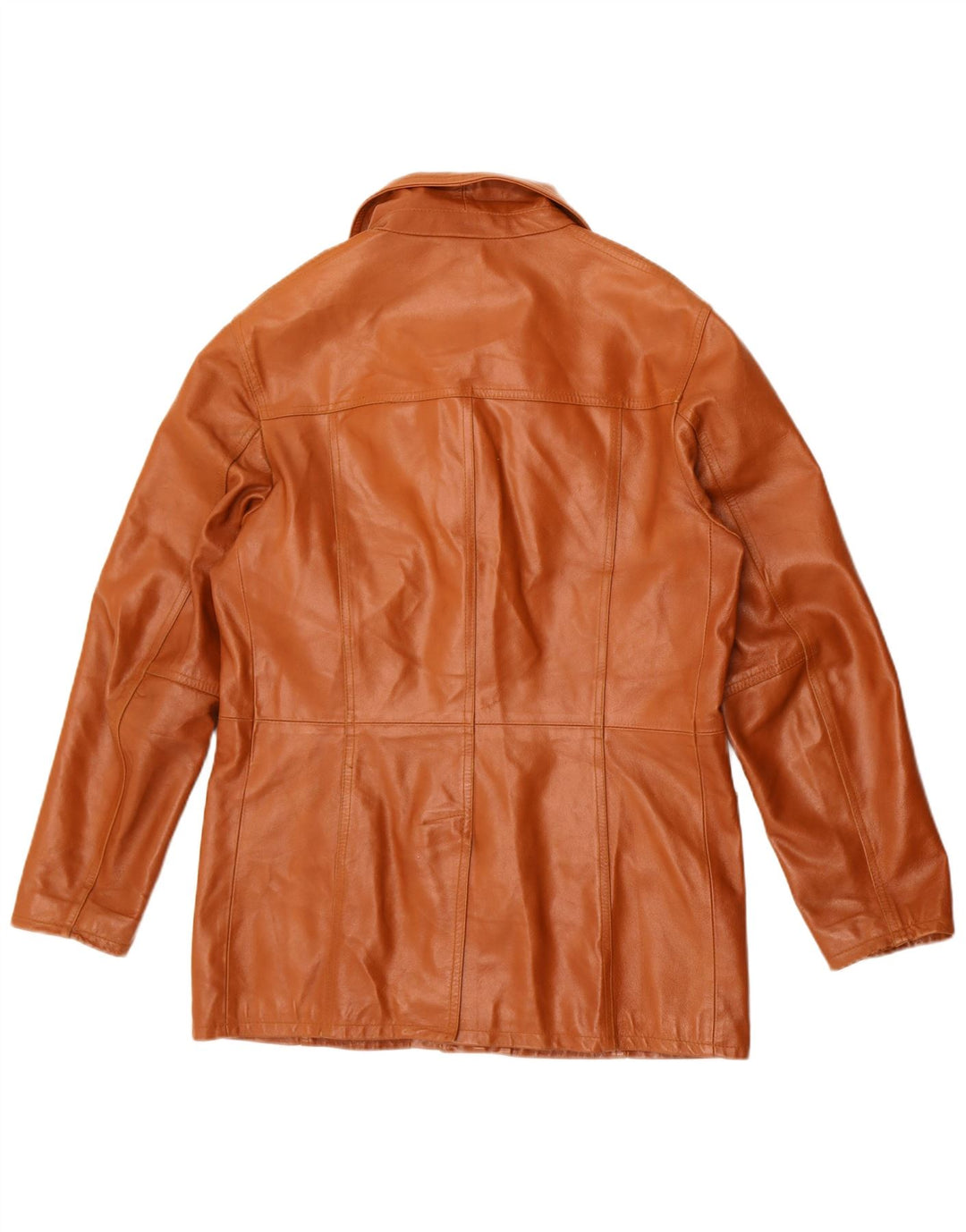 Jachetă de piele vintage pentru bărbați UK 36 mic maro