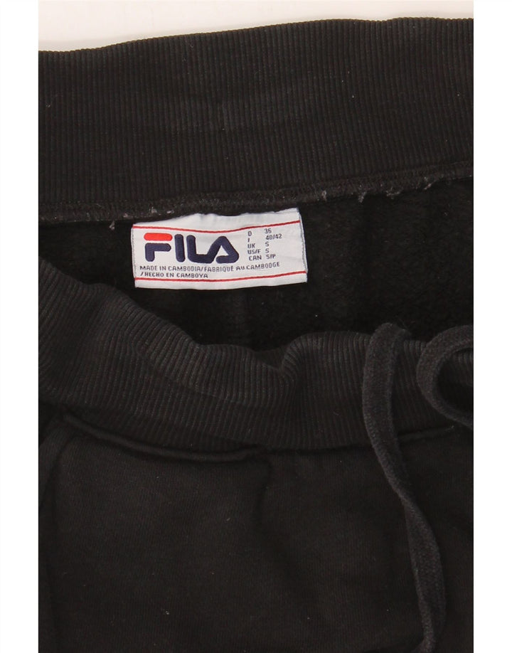FILA Mens Tracksuit Trousers Joggers Small  Black Cotton Vintage Fila and Second-Hand Fila from Messina Hembry 