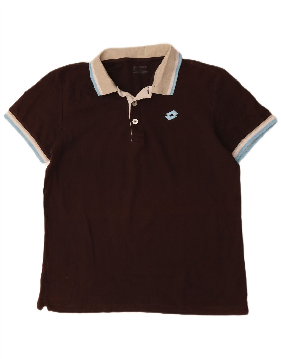 Tricou polo LOTTO pentru bărbați, bumbac maro mare