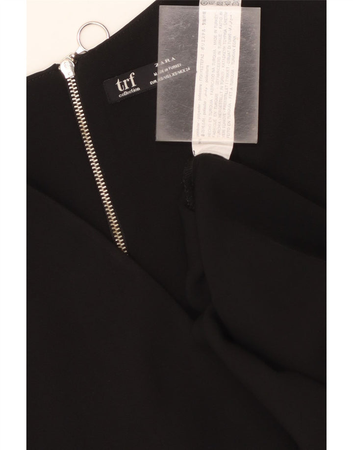 Rochie cort pentru femei Zara UK 6 XS poliester negru