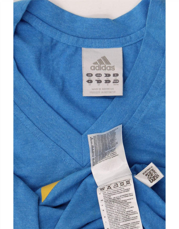 Vesta grafică pentru bărbați ADIDAS, poliester albastru mediu