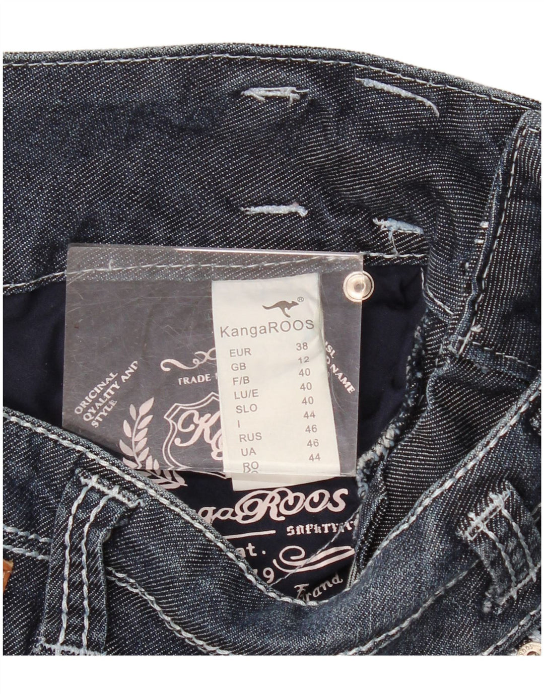 Kangaroos Blugi Bootcut pentru femei UK 12 Medium L30 L34 Bumbac bleumarin