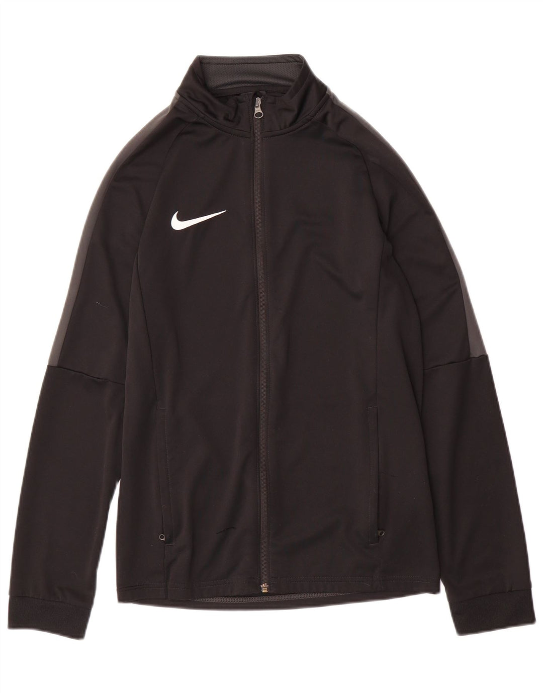 Jachetă de top pentru trening Nike Dri Fit pentru bărbați, poliester negru mic