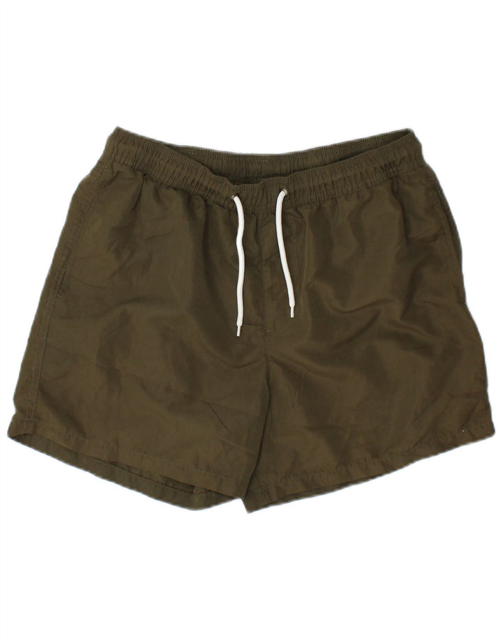 Pantaloni scurți de înot Jack & Jones pentru bărbați, poliester kaki mediu