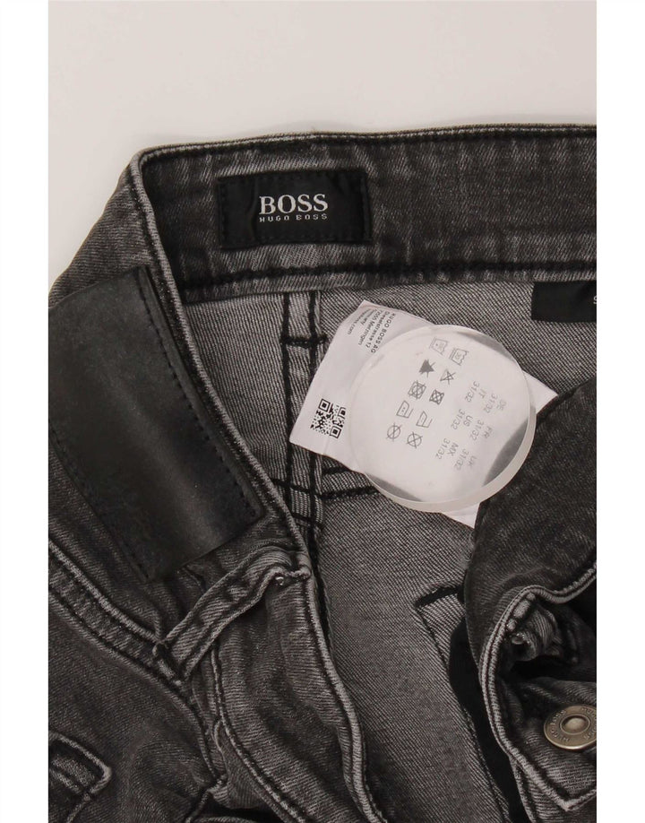 Blugi slim pentru bărbați Hugo Boss W31 L32 bumbac gri