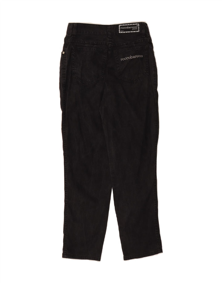 ROCCOBAROCCO Womens Straight Jeans W30 L26 Black Cotton Vintage Roccobarocco and Second-Hand Roccobarocco from Messina Hembry 