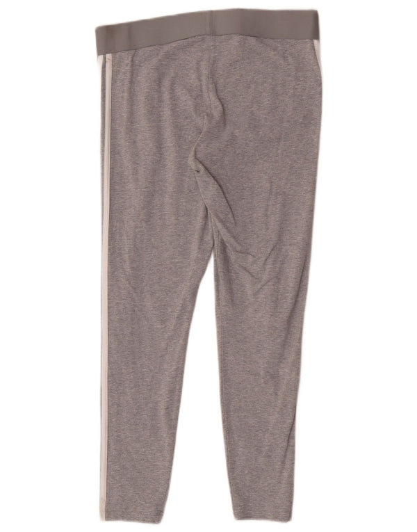 Leggings pentru femei Adidas Tight Fit Marea Britanie 16/18, mare, gri bumbac cu pete