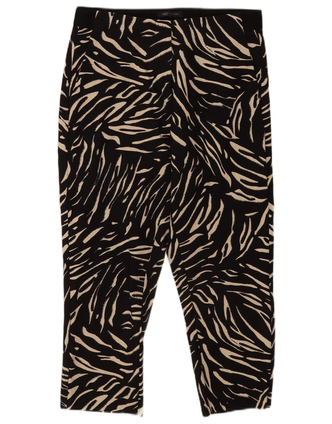 Pantaloni Capri pentru femei Marks & Spencer UK 12 Medium W30 L21 Negru