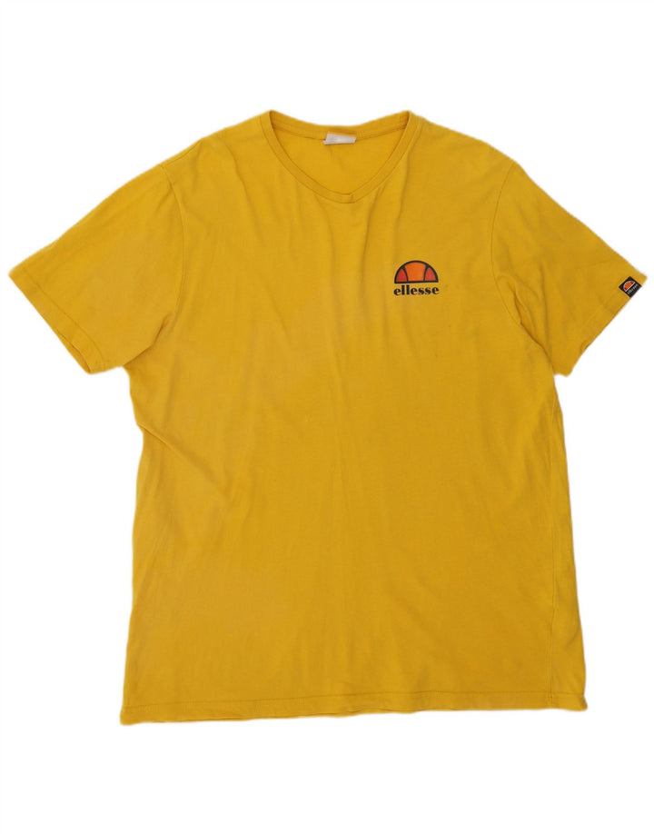 Tricou pentru bărbați Ellesse Top din bumbac galben mediu