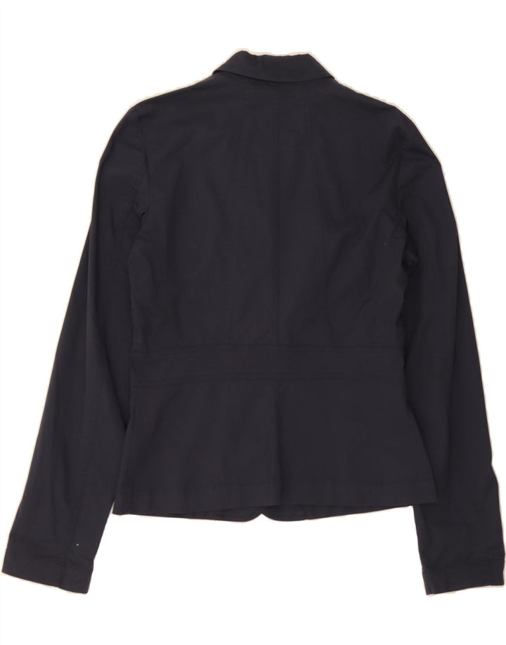BENETTON Womens 3 Button Blazer Jacket UK 14 Medium Navy Blue Vintage Benetton and Second-Hand Benetton from Messina Hembry 