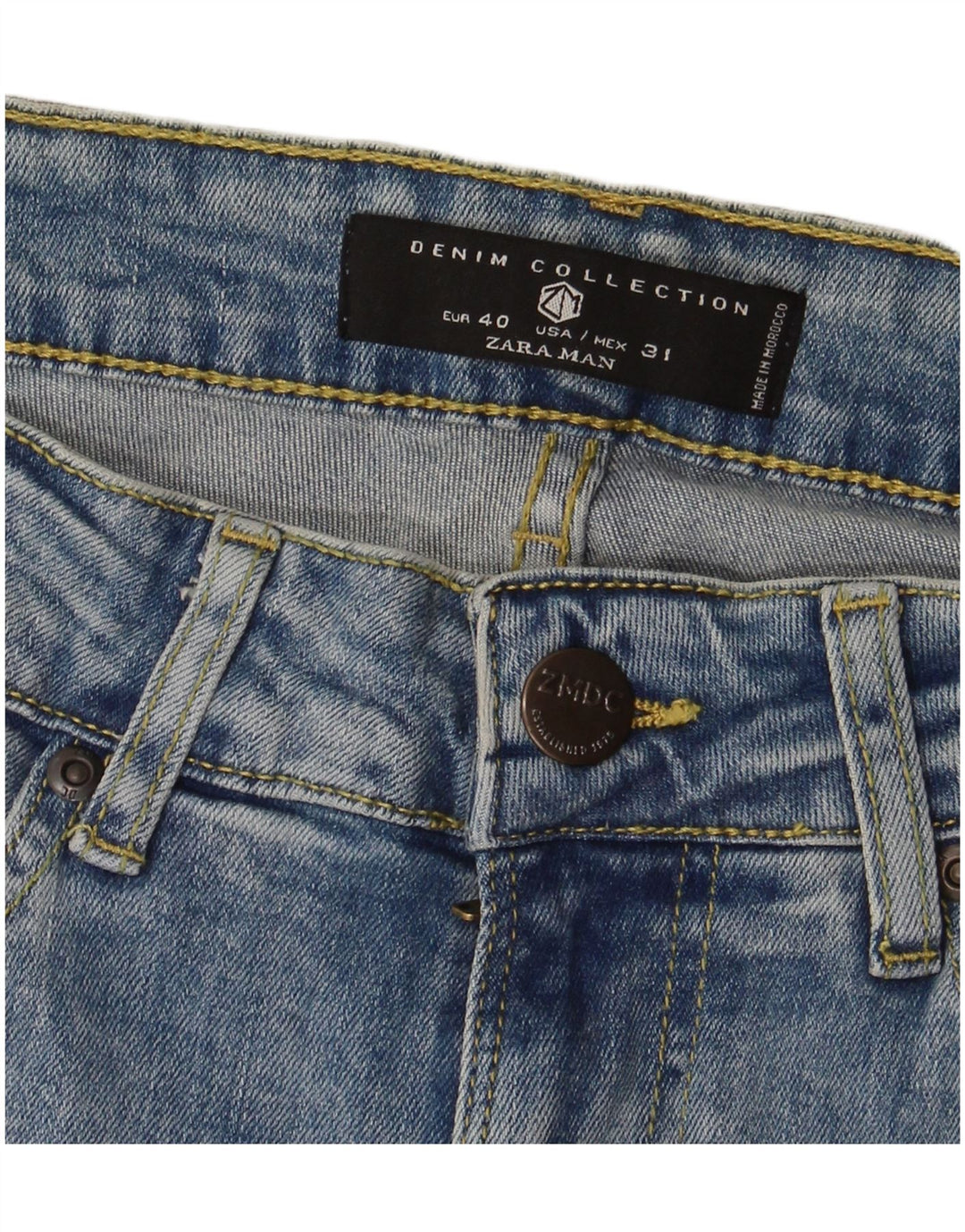 Blugi skinny pentru bărbați Zara EU 40 Medium W31 L29 Albastru