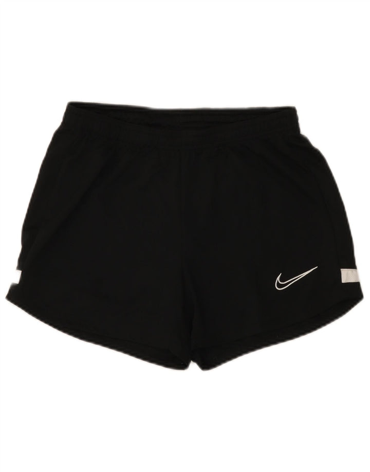 Pantaloni scurti sport Nike pentru femei UK 8 Small Black Colorblock Poliester