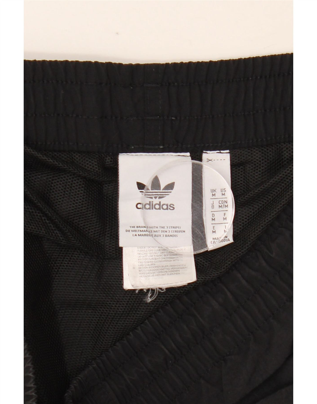 Pantaloni scurți sport ADIDAS pentru bărbați, nailon mediu negru