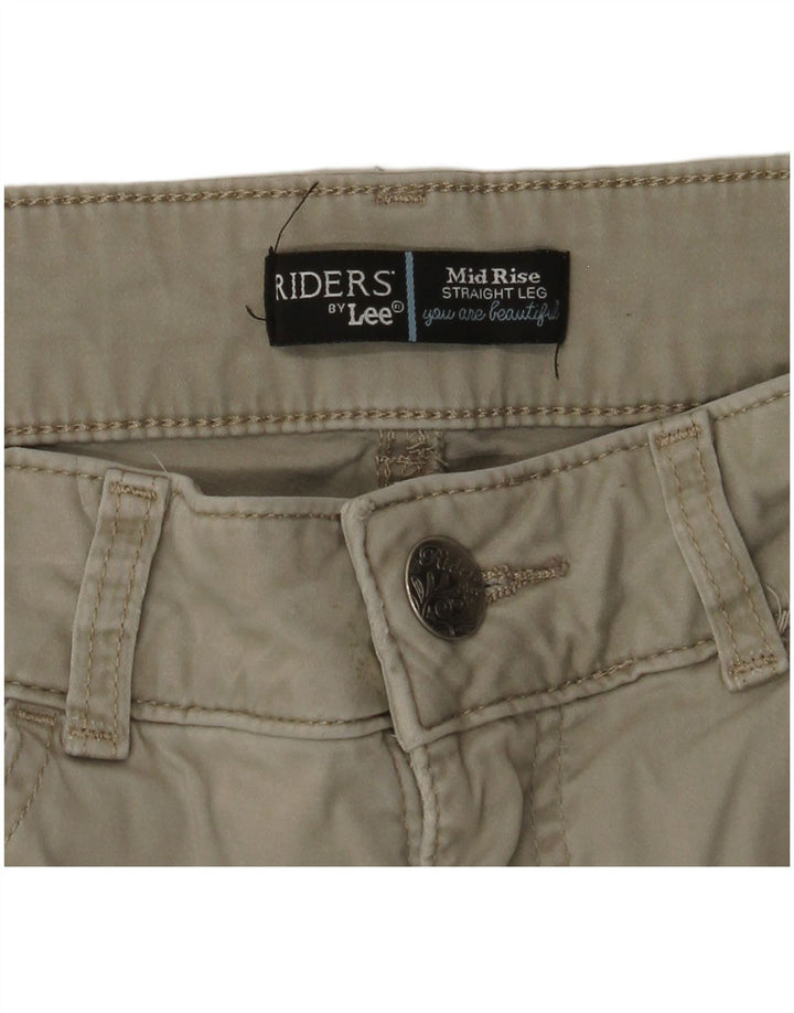 Pantaloni casual drepti LEE Riders pentru femei cu talie medie L30 L28 bej