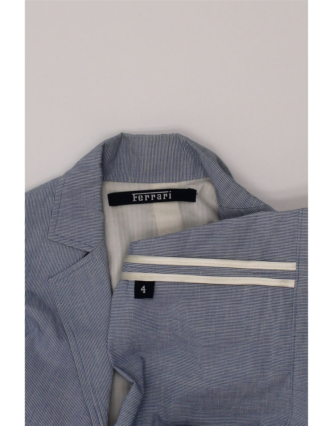 Jachetă blazer pentru băieți Ferrari, cu 2 nasturi, 3-4 ani, cu dungi albastre